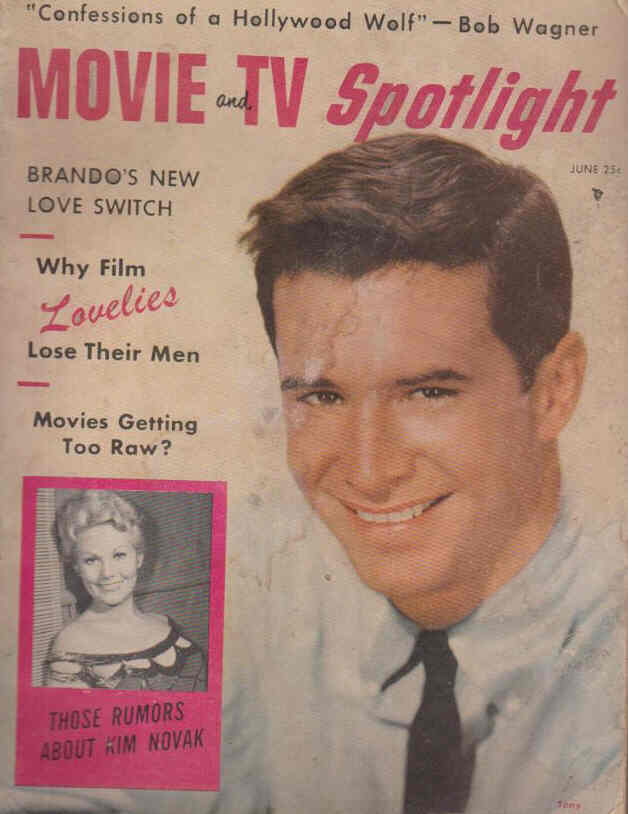 MOVIE SPOTLIGHT magazine side cover  Vol 8 # 2 June 1957