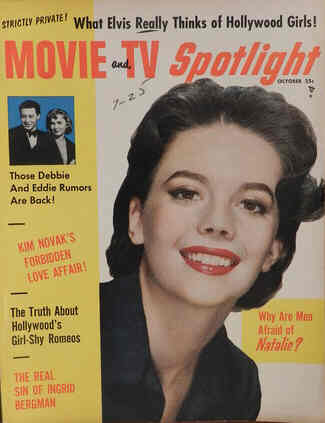 MOVIE SPOTLIGHT magazine side cover October 1957
