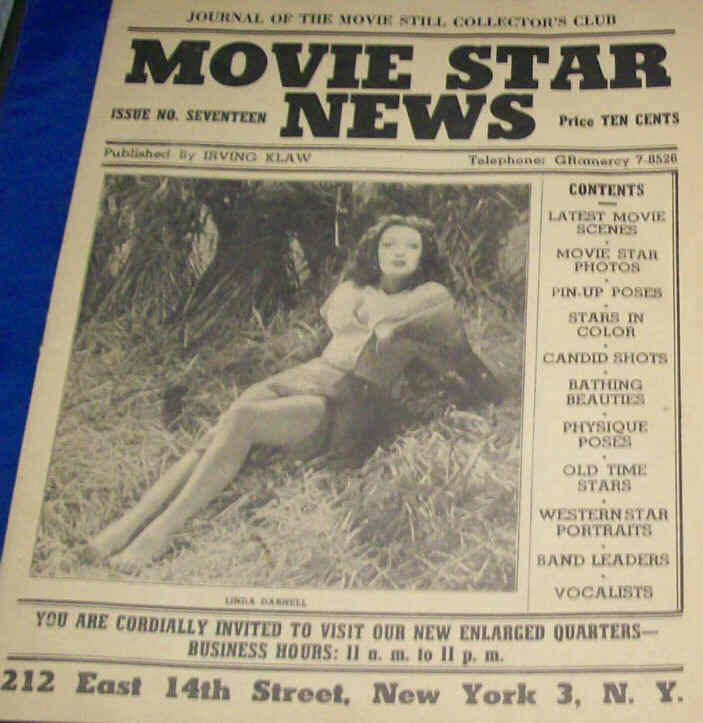MOVIE STAR NEWS magazine side cover Issue 17  