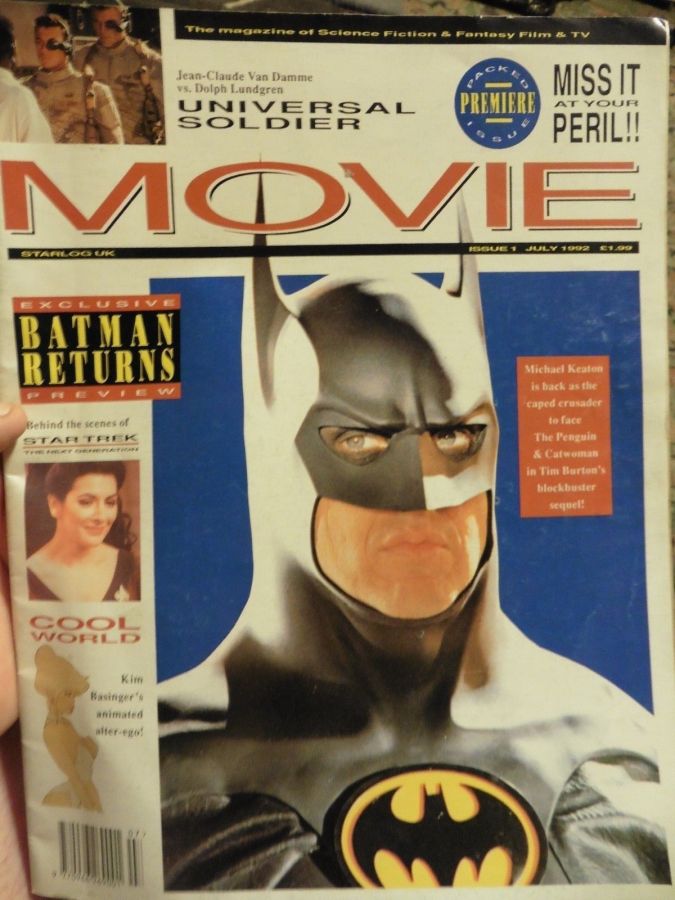 MOVIE (Starlog) magazine side cover Issue 1 July 1992