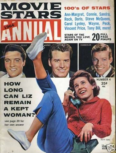 MOVIE STARS magazine side cover Issue 4  Annual  1964