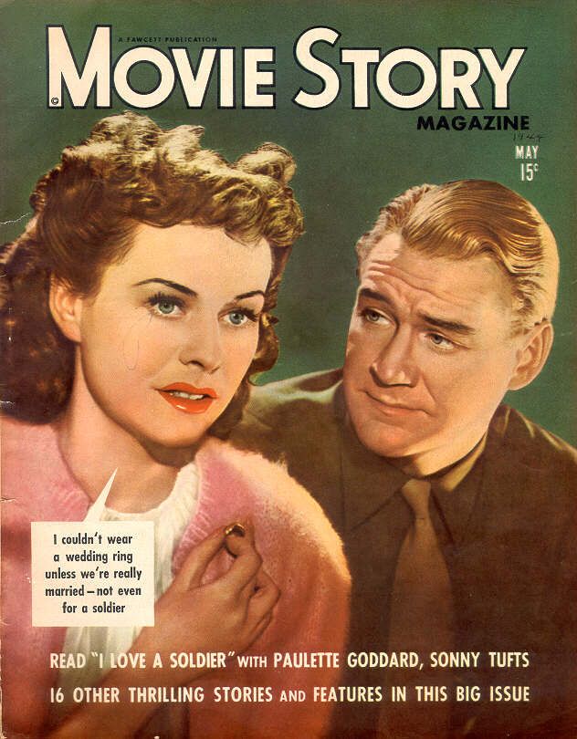 MOVIE STORY magazine side cover May 1944