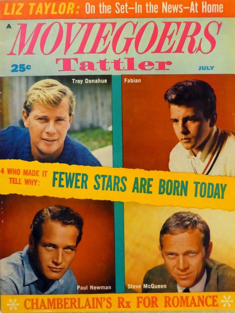 MOVIEGOERS TATTLER magazine side cover Issue 5  Vol 1 # 5 July 1963