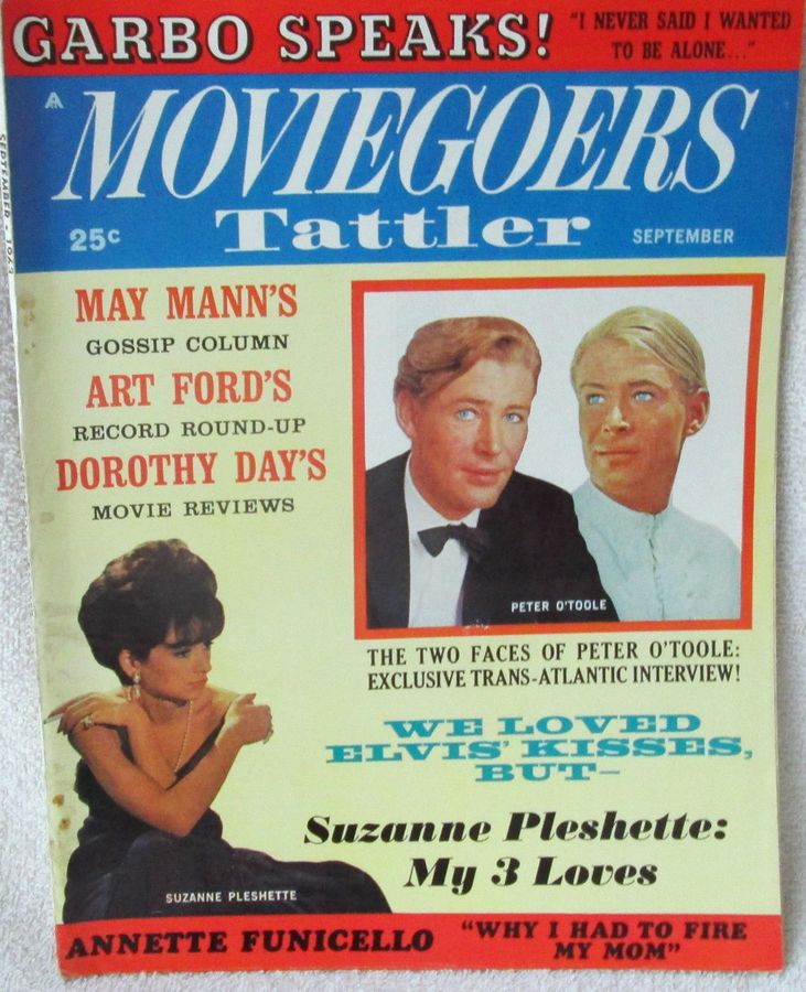 MOVIEGOERS TATTLER magazine side cover Issue 6  Vol 1 # 6 September 1963
