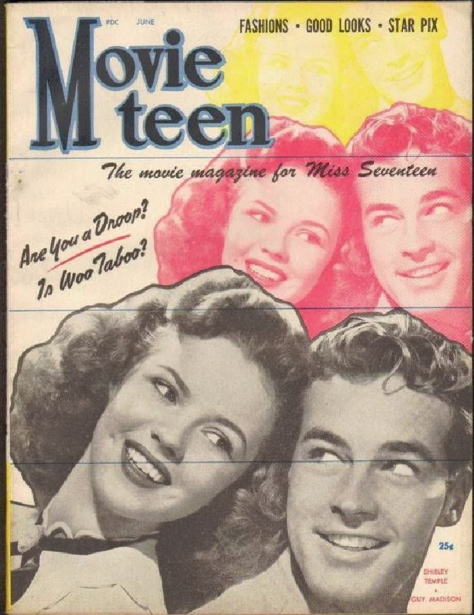 MOVIE TEEN magazine side cover Issue 1  Vol 1 # 1 June 1947