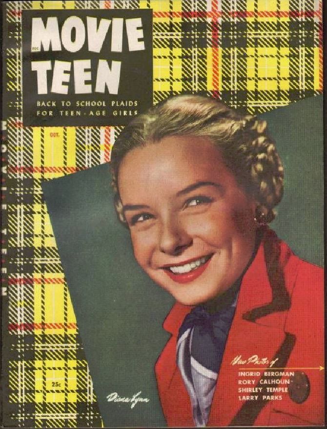 MOVIE TEEN magazine side cover Issue 3  Vol 1 # 3 October 1947