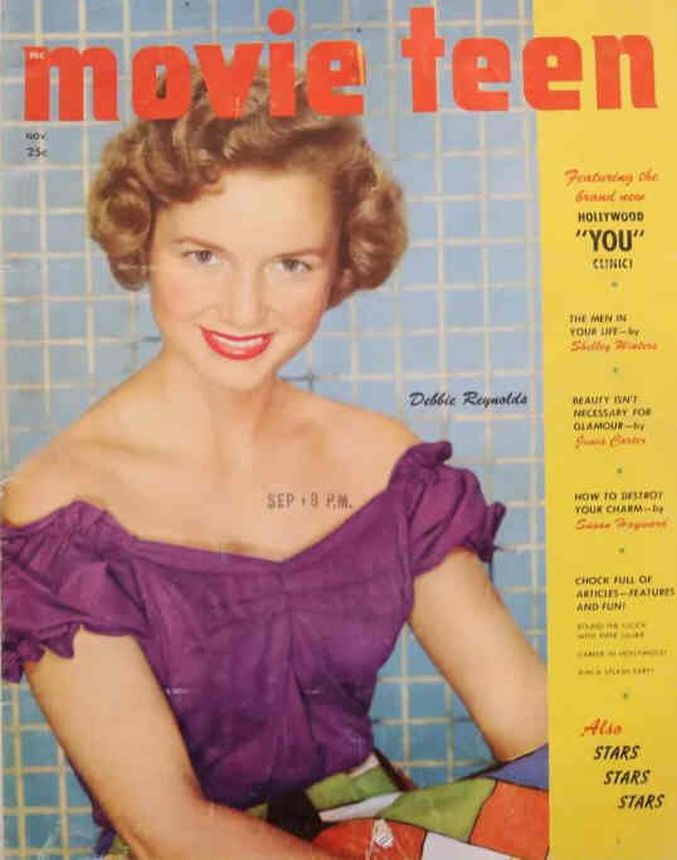 MOVIE TEEN magazine side cover November 1948
