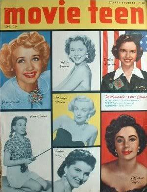MOVIE TEEN magazine side cover  Vol 4 # 5 September 1951
