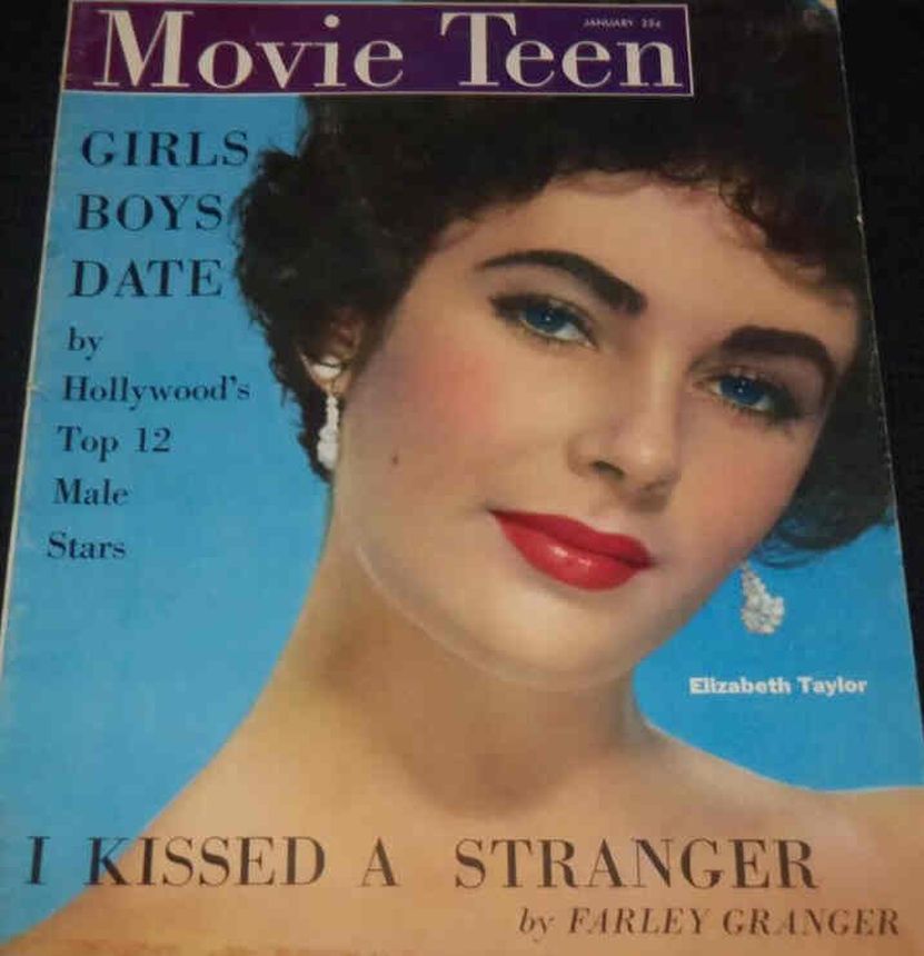 MOVIE TEEN magazine side cover  Vol 5 # 1 January 1952