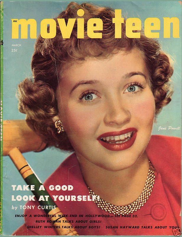 MOVIE TEEN magazine side cover  Vol 5 # 2 March 1952
