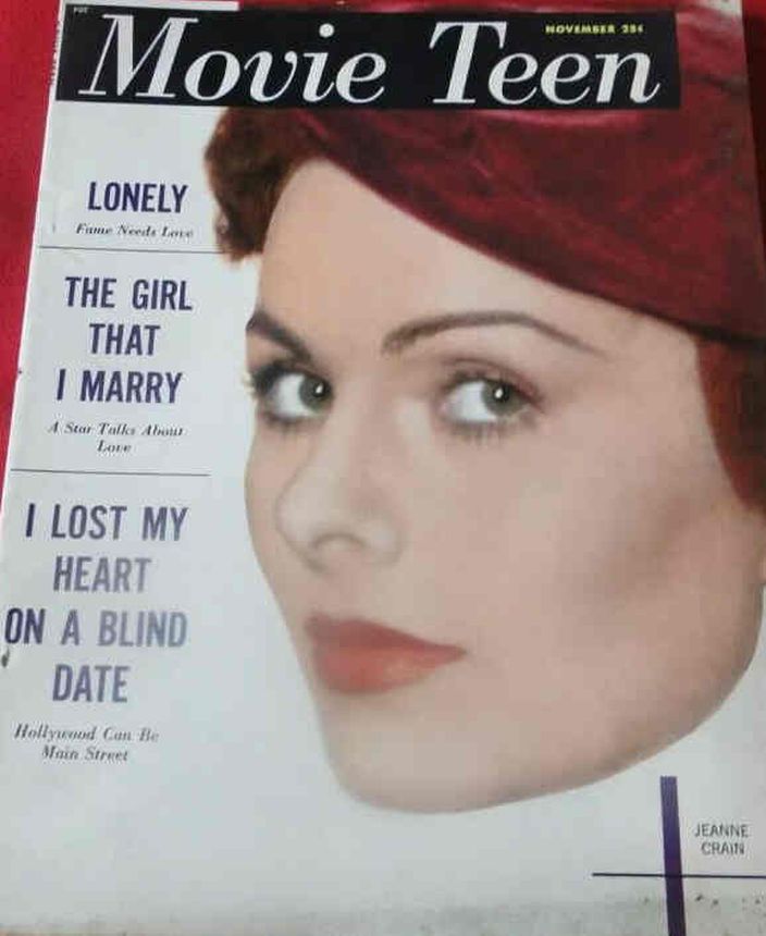 MOVIE TEEN magazine side cover  Vol 5 # 6 November 1952