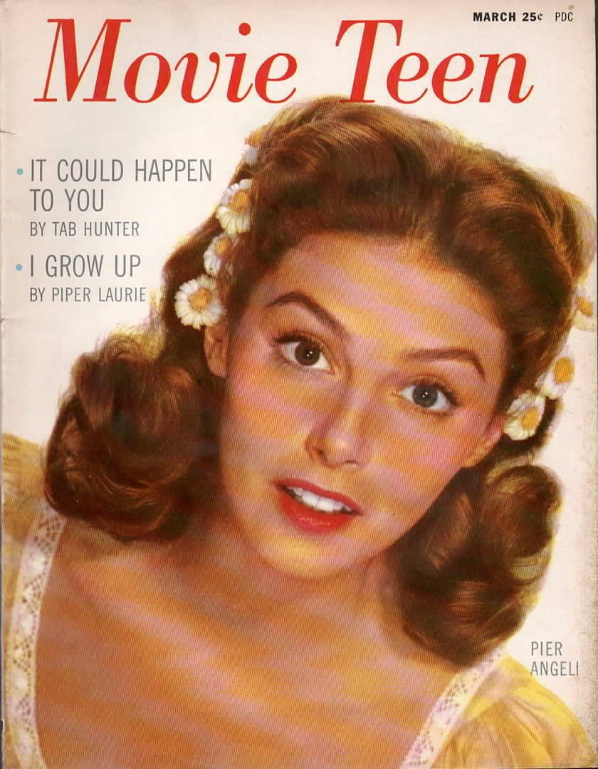 MOVIE TEEN magazine side cover  Vol 6 # 1 March 1953