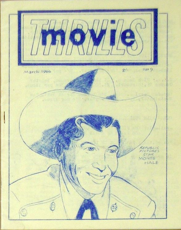 MOVIE THRILLS (UK) magazine side cover Issue 9 March 1966