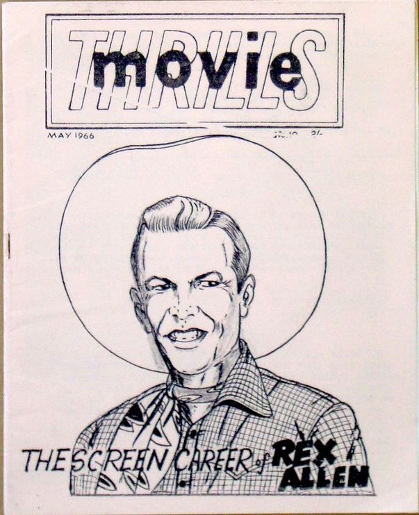MOVIE THRILLS (UK) magazine side cover Issue 10 May 1966