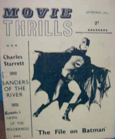 MOVIE THRILLS (UK) magazine side cover Issue 12 September 1966