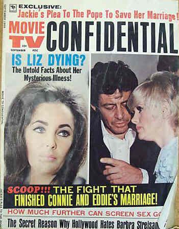 MOVIE TV CONFIDENTIAL magazine side cover September 1969