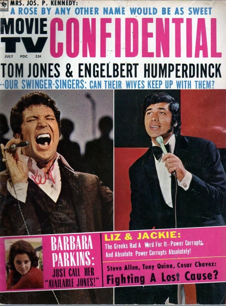 MOVIE TV CONFIDENTIAL magazine side cover July 1970