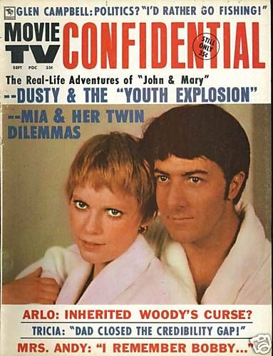 MOVIE TV CONFIDENTIAL magazine side cover September 1970