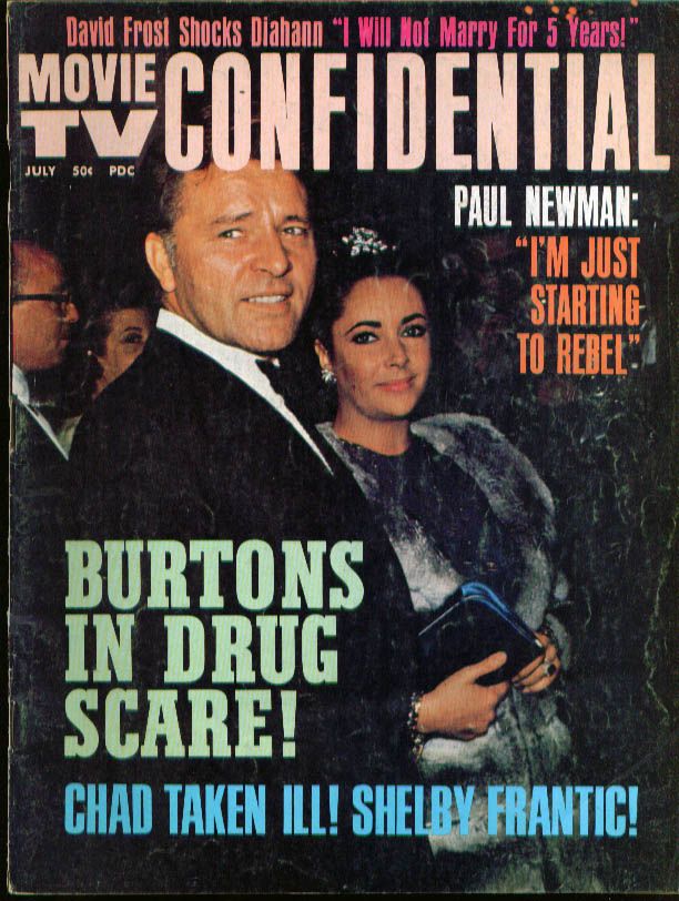 MOVIE TV CONFIDENTIAL magazine side cover July 1971
