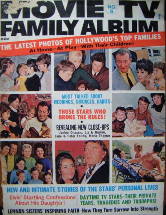 MOVIE TV FAMILY ALBUM magazine side cover Issue 6  1970