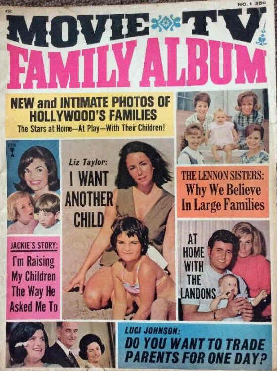 MOVIE TV FAMILY ALBUM magazine side cover Issue 1  1965