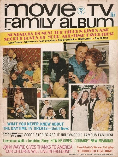 MOVIE TV FAMILY ALBUM magazine side cover Issue 7  1971