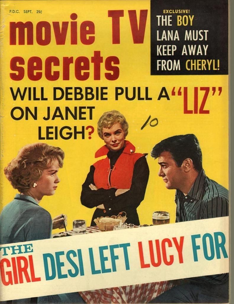 MOVIE SECRETS magazine side cover September 1960