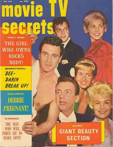 MOVIE SECRETS magazine side cover February 1962