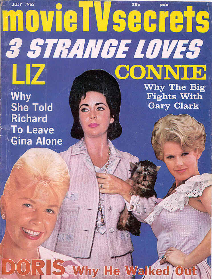 MOVIE SECRETS magazine side cover July 1963