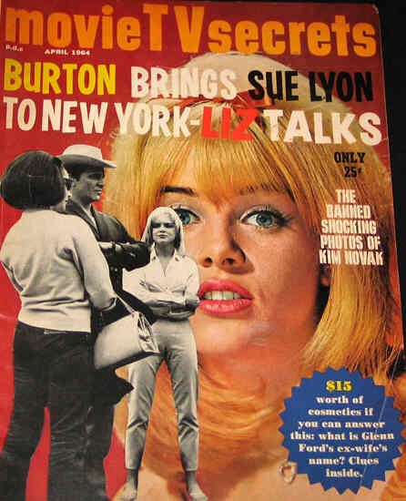MOVIE SECRETS magazine side cover April 1964