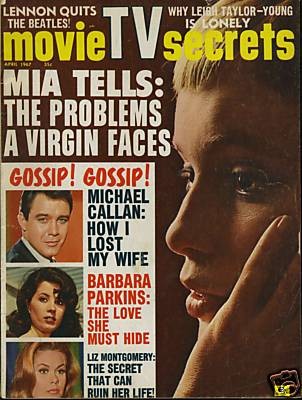 MOVIE SECRETS magazine side cover April 1967