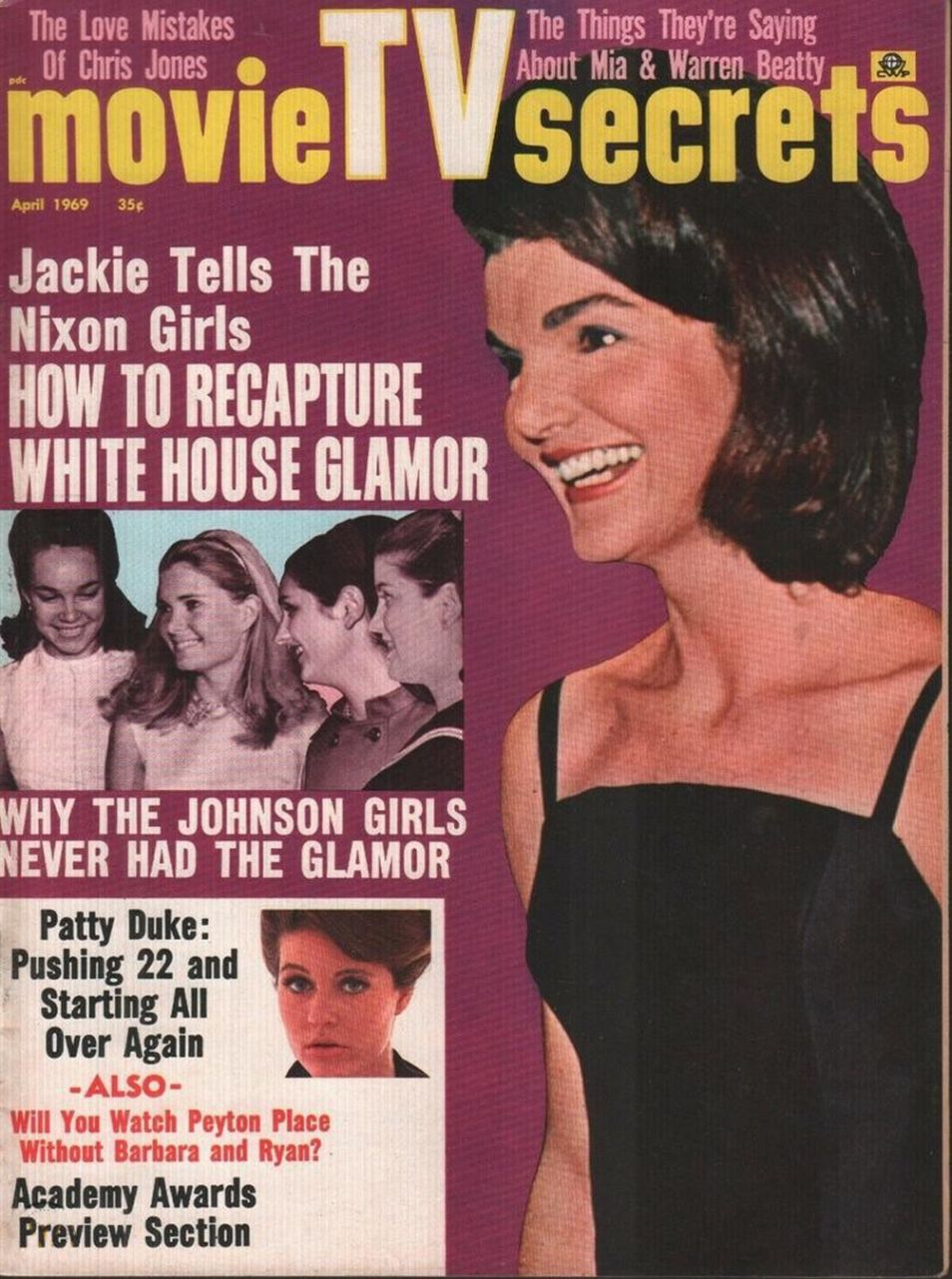 MOVIE SECRETS magazine side cover April 1969