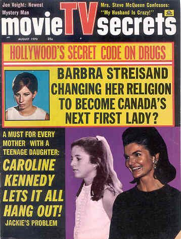 MOVIE SECRETS magazine side cover August 1970
