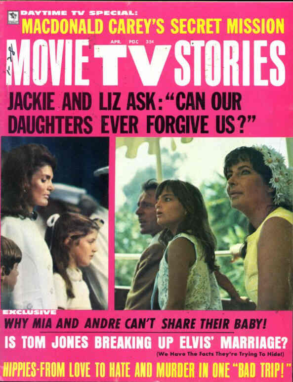 MOVIE TV STORIES magazine side cover Issue 5 April 1970
