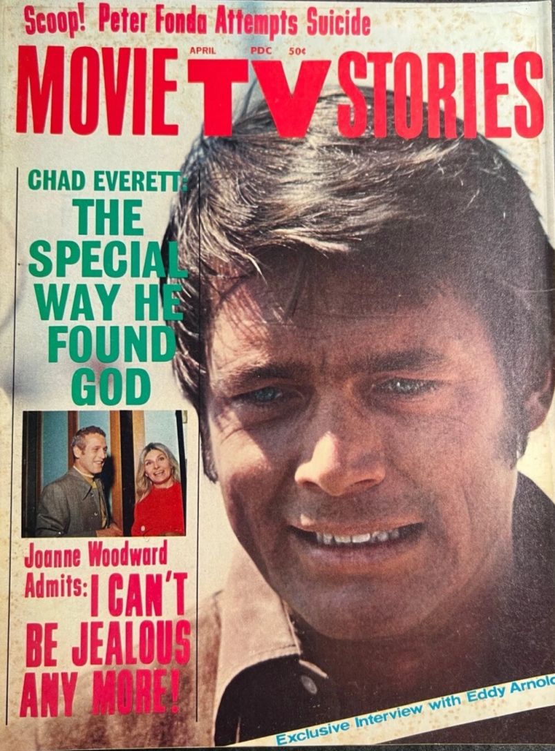 MOVIE TV STORIES magazine side cover Issue 11 April 1971