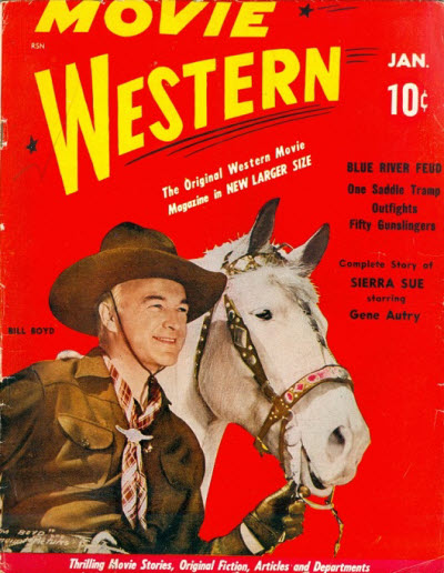 MOVIE WESTERN magazine side cover Issue 4 January 1942