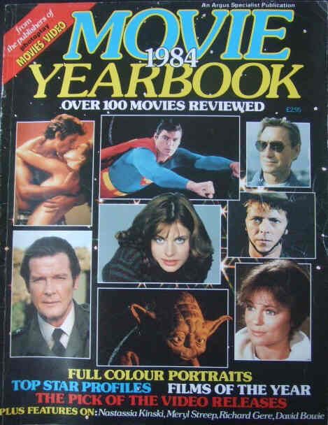 MOVIE YEARBOOK magazine side cover  1984