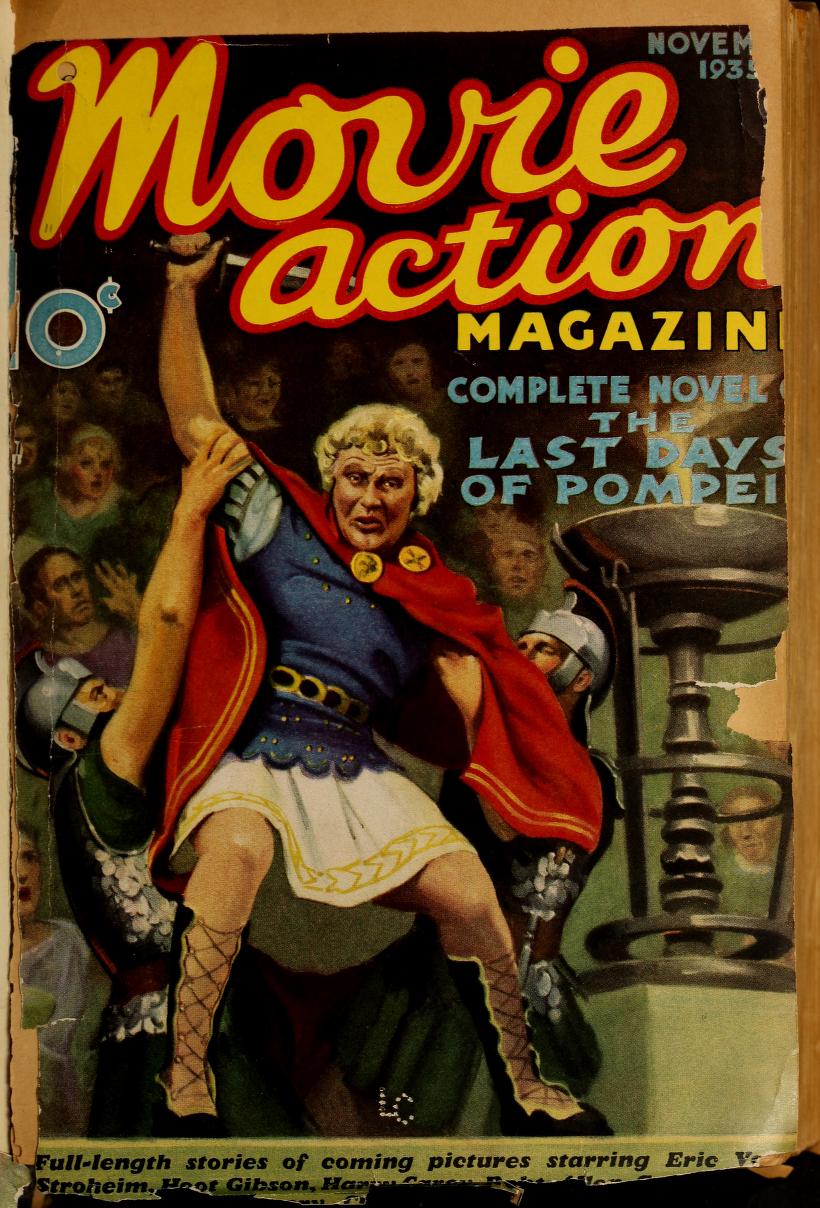 MOVIE ACTION magazine side cover Issue 1 November 1935