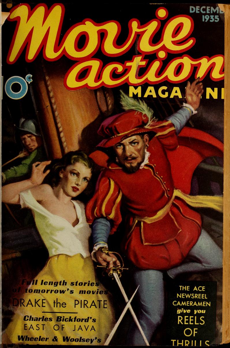 MOVIE ACTION magazine side cover Issue 2 December 1935