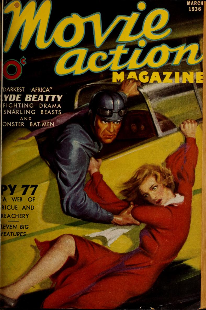 MOVIE ACTION magazine side cover Issue 5 March 1936
