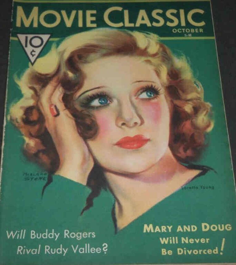 MOVIE CLASSIC magazine side cover October 1931