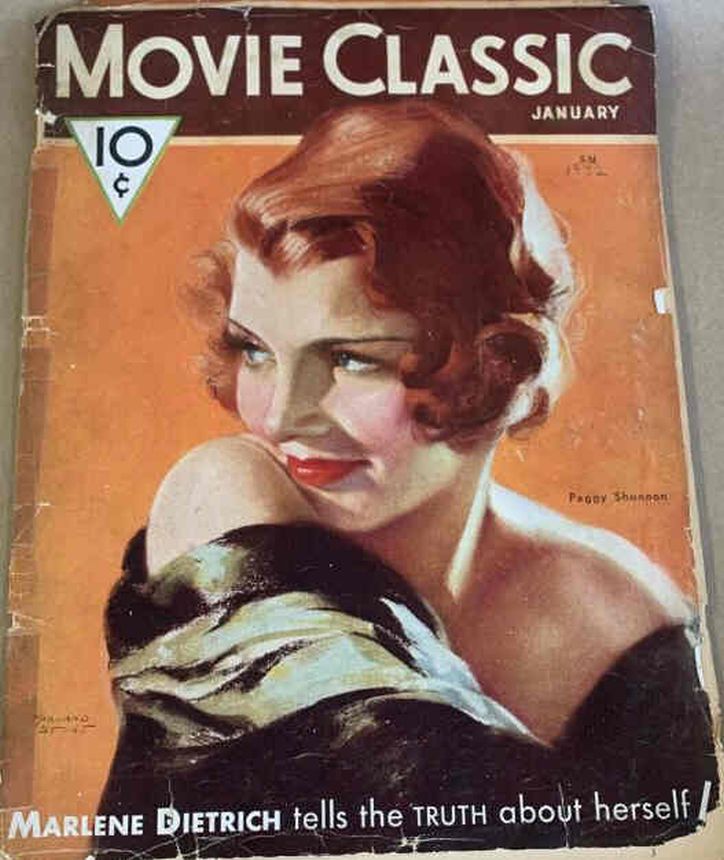 MOVIE CLASSIC magazine side cover January 1932