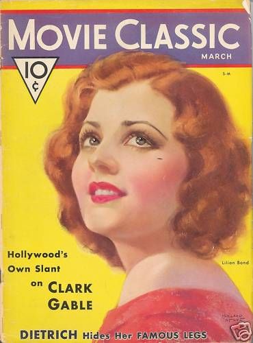 MOVIE CLASSIC magazine side cover March 1932