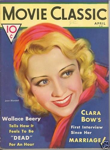 MOVIE CLASSIC magazine side cover April 1932