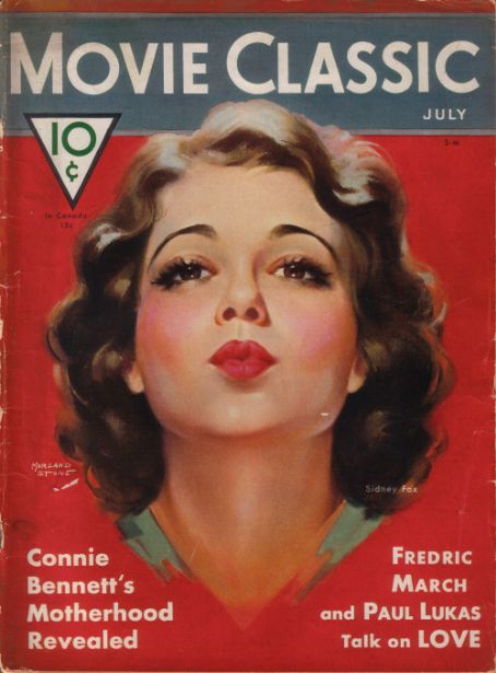 MOVIE CLASSIC magazine side cover July 1932