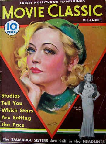 MOVIE CLASSIC magazine side cover December 1932