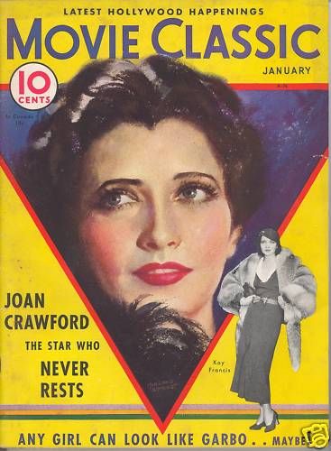 MOVIE CLASSIC magazine side cover January 1933