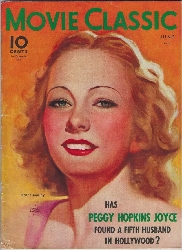 MOVIE CLASSIC magazine side cover June 1933
