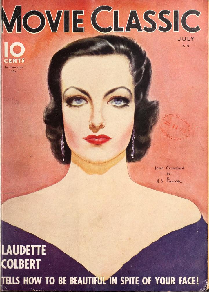 MOVIE CLASSIC magazine side cover July 1933