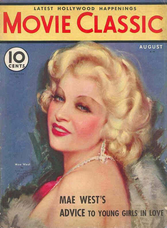 MOVIE CLASSIC magazine side cover August 1933